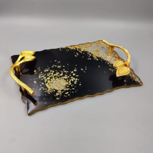 Polished Resin Serving Tray For Homes, Hotels, Restaurants