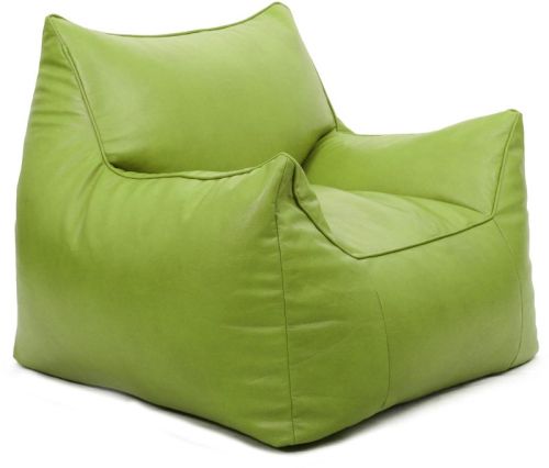 Imitation Leather Fort Lounge Chair, Color : Celery Green