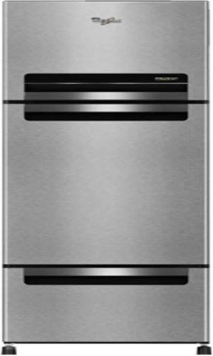 Color Coated Metal Triple Door Refrigerator, Color : Silver