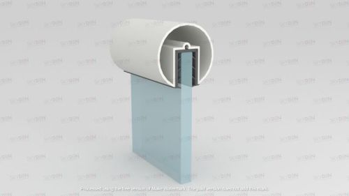 Polished Aluminium HR 05 Handrail For Interior, Stairs