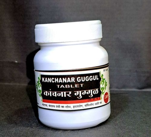 SJP Kanchanar Guggul Tablets For Used The Treatment Of Tumors, Cystic Swelling, PCOS, Ulcers