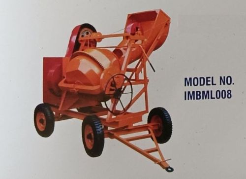 Mild Steel Imbml008 Concrete Mixer Machine, Drum Size : 10mm