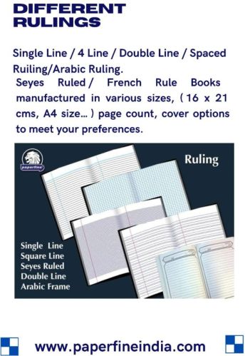 Staple Single Line Notebook For Home, Office, School