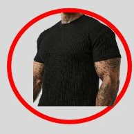 Mens Waffle Box Round Neck T-shirts