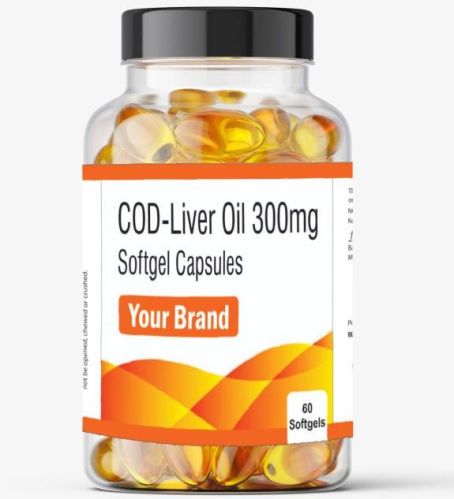 Cod Liver Oil Softgel Capsule, Packaging Type : Bottle