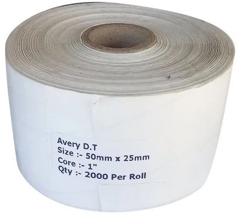 Plain Paper White Avery Dt Sticker For Barcode