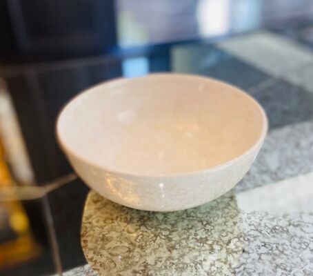 Ceramic White Pottery Bowl