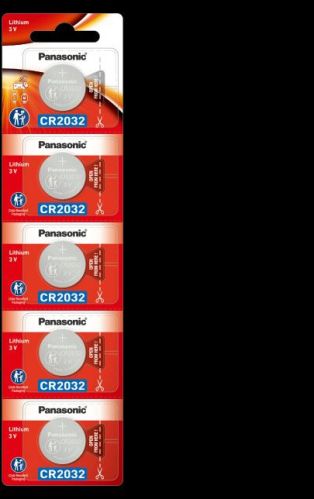 PANASONIC CR2025 Lithium Coin Batteries CR-2025/5BE