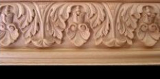 Dense Carved Shell With Acanthus Moulding