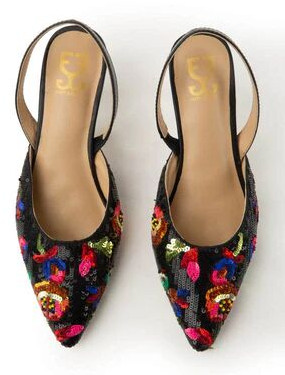 Blackberry Burst Salsa Mule Heel Sandal