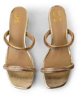 Fizzy Goblet Dainty Delights Sandal Heels, Color : Ombré, Silver