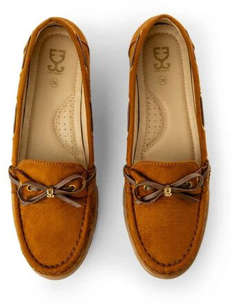 Flex Up Caramel Brown Loafers