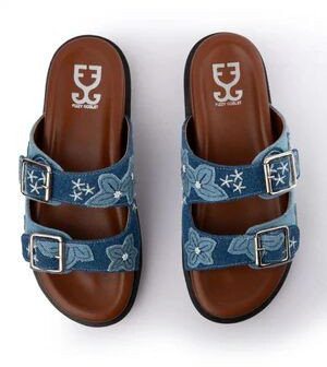 Fizzy Goblet Very Blueberry Platform Sliders