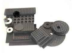 Black Rubber Vibrator Pads