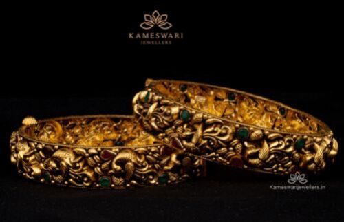 Floral Mayuri Antique Bangles