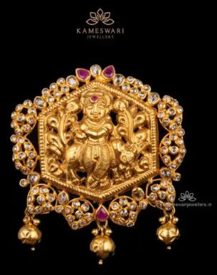 Lakshmi Devi Pachi Pendant