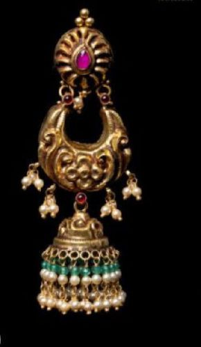 Traditional Gold Jhumkas