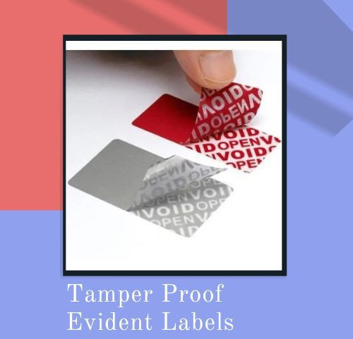 Printed Tamper Proof Labels, Available Color : White