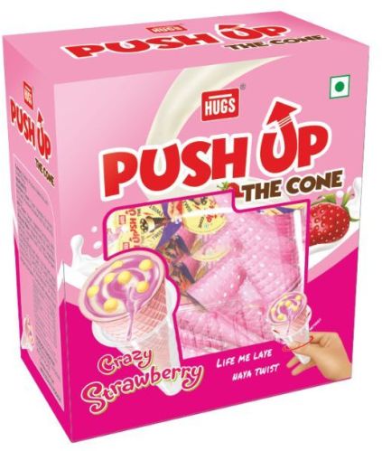 Push Up The Cone Strawberry Box, Weight : 0.525 Kg