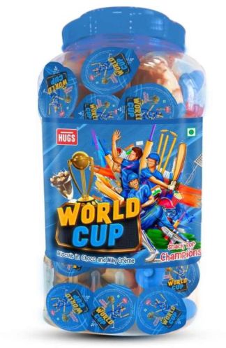 World Cup Biscuits In Choco & Milk Cream (60pcs)