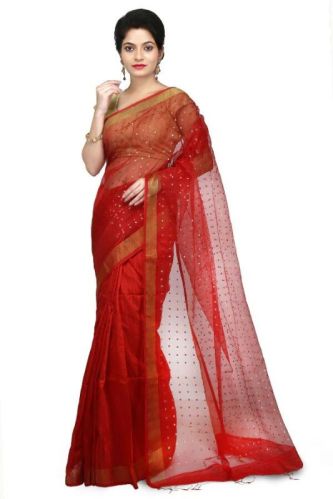 Bengali Matka Silk Resham Saree, Length : 5.40 Meter