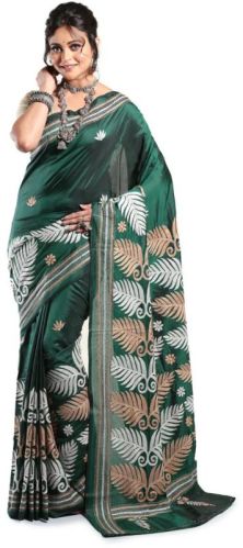 Festival Kantha Stitch Saree