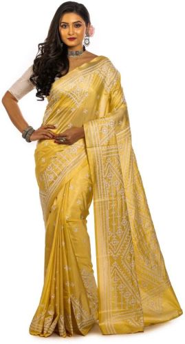 Gujarati Kantha Stich Saree