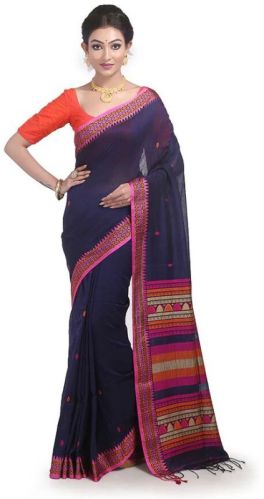 Pure Bengal Cotton Saree For Puja