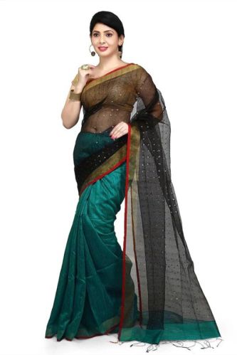 Pure Matka-resham Silk Bi-colour Saree's