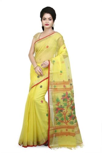 Pure Silk Cotton Bengali Saree, Weight : 600 Gms