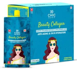 Chicnutrix Citrus Flavored Beauty Collagen- 15 Gel Shots