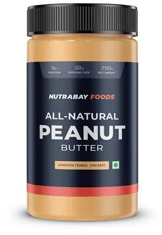 Nutrabay Foods All-natural Peanut Butter, Unsweetened Creamy