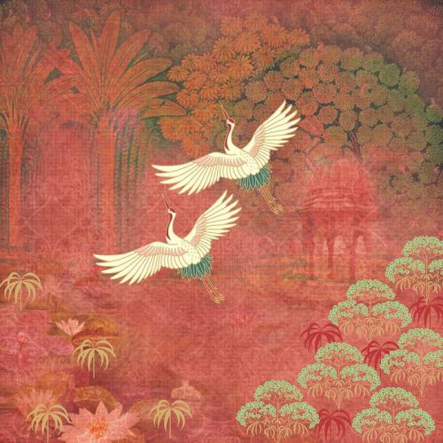 Crimson In The Skies Wallpaper