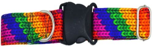 Rainbow Pride Cotton Dog Collar