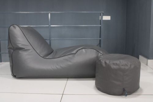 4xl Lounger Royal Black Bean Bag