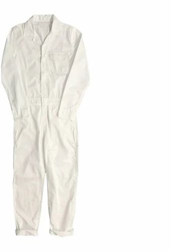 Coverall (cotton), Color : White.