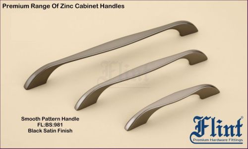 Flint Zinc Metal Smooth Pattern Cabinet Handle, Size/dimension : 96mm To 288mm