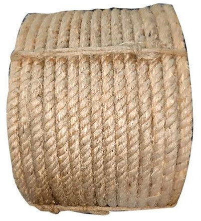 Plain 12mm Jute Rope, Color : Natural Brown