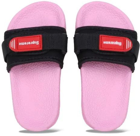 MVEE Rubber Plain Kids Slide Slipper For Daily Wear