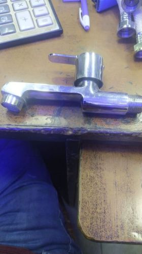 Polished Stainless Steel BRS Bib Cock, Color : Silver, Grade : JIS