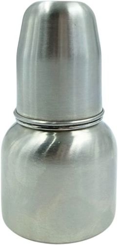 Voik Vega Round Stainless Steel Baby Feeding Bottle 80ml