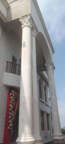 Round GRC Column, Color : White