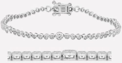 BTP65196 Station Series Diamond Bracelet, Gender : Female