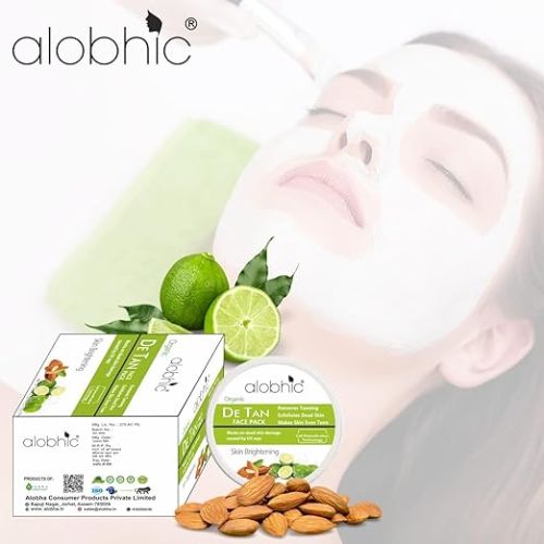 Alobhic Organic De Tan Face Pack For Personal, Parlour
