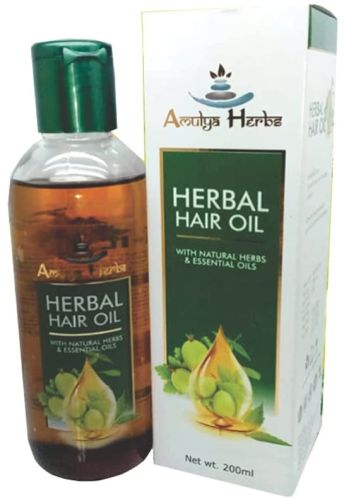 Amulya Herbal Hair Oil, Packaging Type : Bottle
