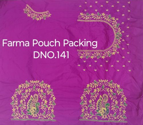 Concrete Farma Embroidered Pattu Silk Fabric For Dress, Garments