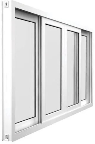 Polished Track Aluminium Sliding Window, Shape : Rectangular