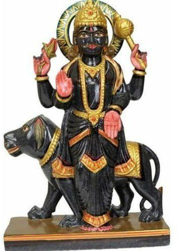 Polished Shani Dev Marble Statue, Speciality : Shiny, Dust Resistance