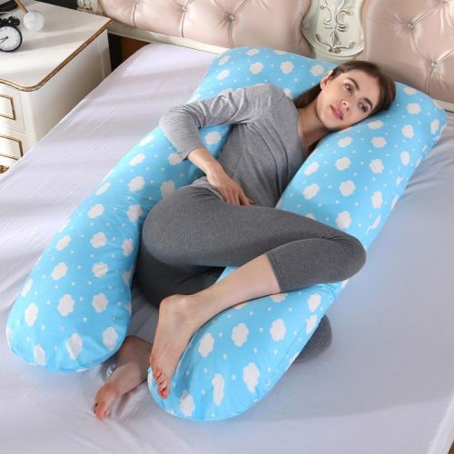 Printed Cotton U Shape Pregnancy Pillow, Technics : Machine Made