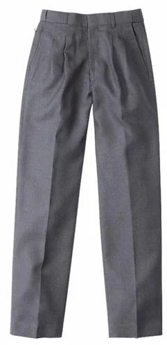 Mafatlal Polyester Cotton Pant Plain Grey School Uniform Free Style